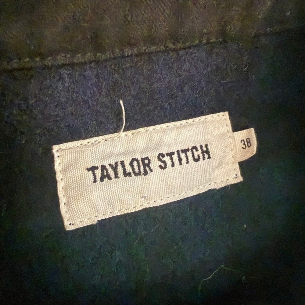 Taylor Stitch Men 38 Sz S Black Watch Plaid Ojai Wool Chore Jacket California - Picture 5 of 10
